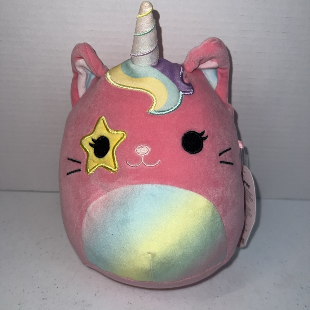 Squishmallows 8" Sienna the Pink Caticorn with Star Eye Plush Stuffed Animal